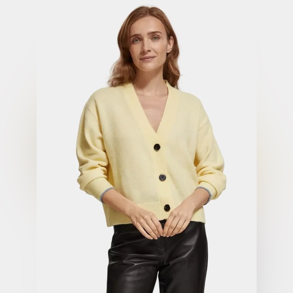 Scotch & Soda Relaxed-fit Fuzzy Cardigan NWT - Picture 4 of 8